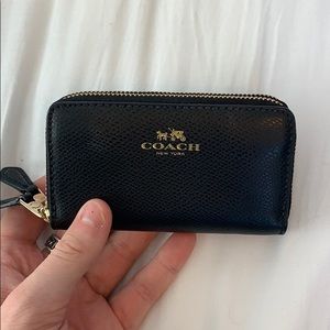 Coach zip up wallet